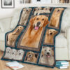 Dog Golden Retriever Quilt Blanket. Lightweight And Smooth Comfort - Super King - Ettee