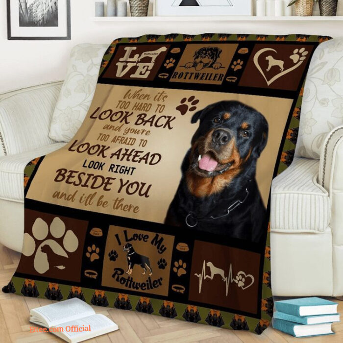 Dog Rottweiler Quilt Blanket. Lightweight And Smooth Comfort - Super King - Ettee