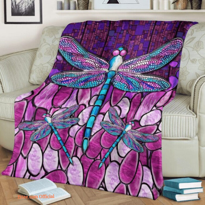 3D - Dragonfly Quilt Blanket. Light And Durable. Soft To Touch - Super King - Ettee