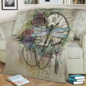 Dragonfly Flower Quilt Blanket. Light And Durable. Soft To Touch - Super King - Ettee
