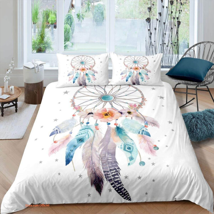 Dreamcatcher Dream Catcher Bedding Set. Luxurious Smooth And Durable. Lightweight And Smooth Comfort - King - Ettee