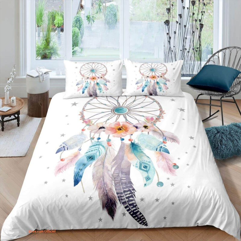 Dreamcatcher Dream Catcher Bedding Set. Luxurious Smooth And Durable. Lightweight And Smooth Comfort - King - Ettee