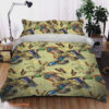 Duck Hunting Water Color Mallard Water Plant Pattern Cotton Bed Sheets Spread Comforter Bedding Sets - King - Ettee