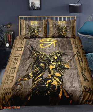 Egyptian Script 3pcs Comforter set Ancient Egypt Cozy Bedding set Quilt For Kids Bedroom2 - King - Ettee