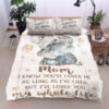 Elephant Mom I've Loved You My Whole Life Cotton Bed Sheets Spread Comforter Bedding Sets - King - Ettee