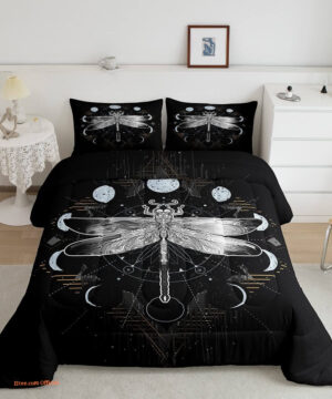 Dragonfly Bedding Sets. Luxurious Smooth And Durable. Lightweight And Smooth Comfort - King - Ettee