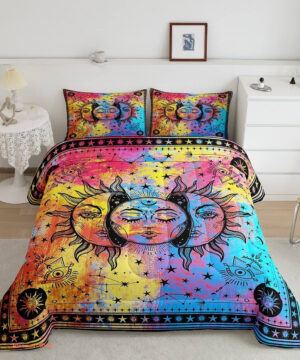 Sun Moon Bedding Set. Luxurious Smooth And Durable. Lightweight And Smooth Comfort - King - Ettee