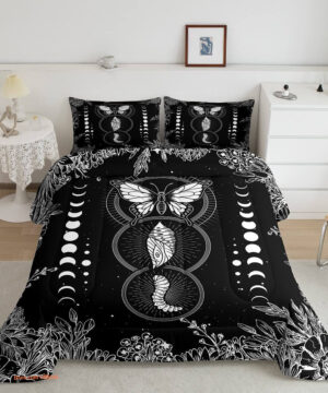 Butterfly Bedding Set. Luxurious Smooth And Durable. Lightweight And Smooth Comfort - King - Ettee