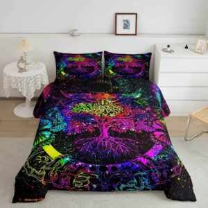 Death Moth Comforter Set Full Bohemian Bedding Set - King - Ettee
