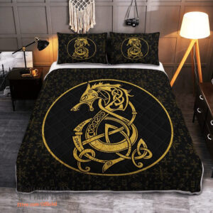 Fenrir Viking - Viking Quilt Bedding Set - King - Ettee