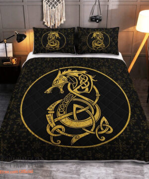 Fenrir Viking - Viking Quilt Bedding Set - King - Ettee