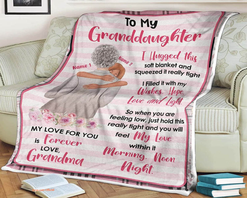 To My Granddaughter Quilt Blanket - Lightweight and Warm - Super King - Ettee