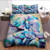 Family Elephant Mom And Baby Cotton Bed Sheets Spread Comforter Bedding Sets - King - Ettee