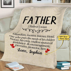 Day Customized Blanket Gift For Him Fleece Quilt Blanket For Dad - Super King - Ettee