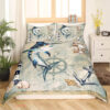 Feelyou Marlin Swordfish Comforter Nautical Anchor Bedding Set - King - Ettee