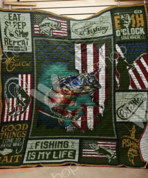 Fishing Is My Life Quilt Blanket Great Customized Perfect Gifts For Fishing Lover - Super King - Ettee