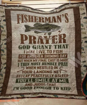 Fishing My Final Cast Is Made Quilt Blanket Great Gifts For Fishing Lover - Super King - Ettee