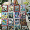 Fishing Paiting Quilt Blanket Great Gifts  For Fishing Lover - Super King - Ettee