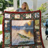 Fishing Quilt Blanket Great Gifts For Fishing Lover - Super King - Ettee