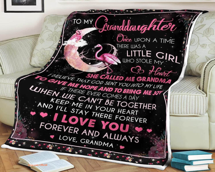 To My Granddaughter Quilt Blanket - Lightweight, Soft, Durable Gift - Super King - Ettee