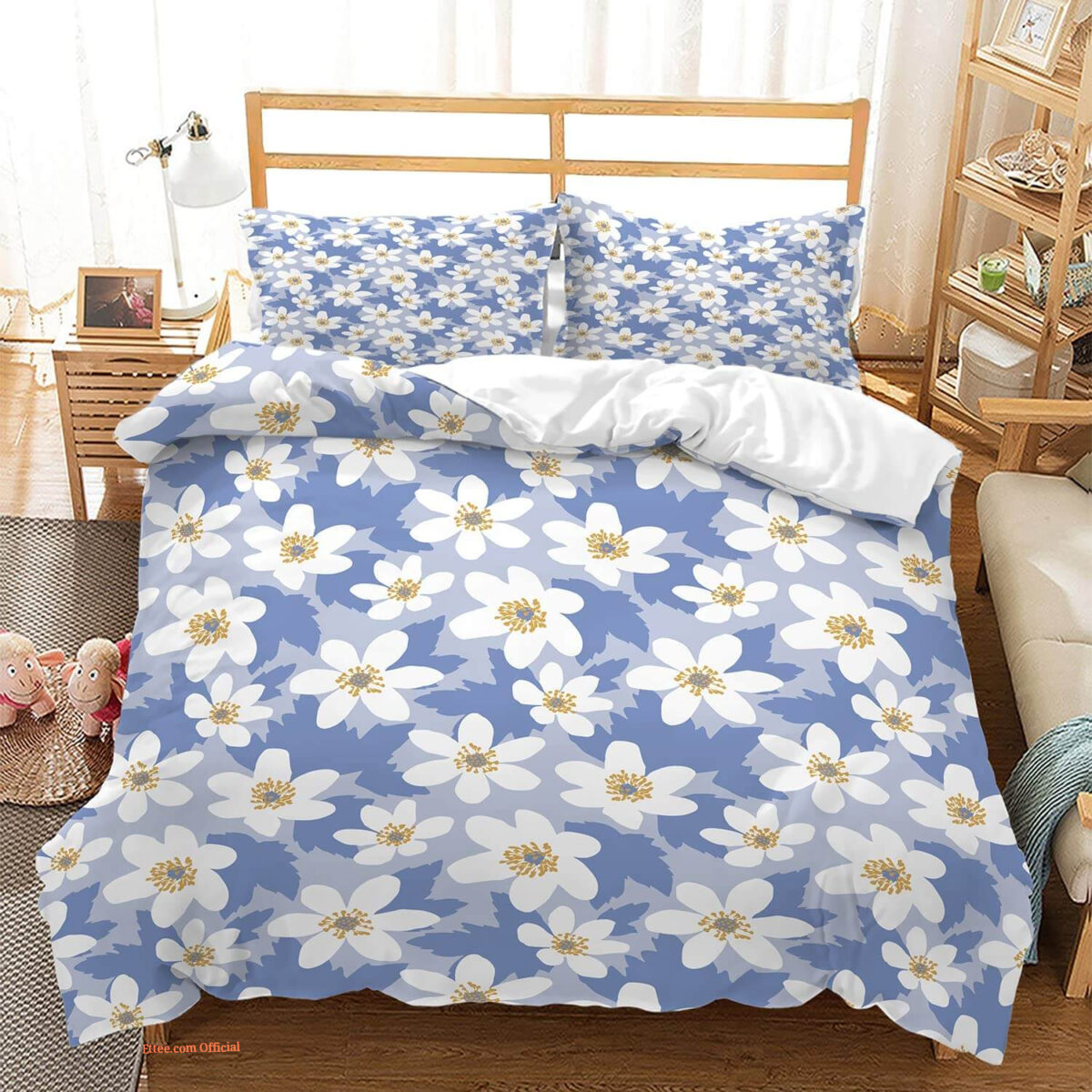 Floral Bedding Full Size Garden Floral Bedding Set. Luxurious Smooth And Durable - King - Ettee
