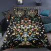 Floral Moon phase 3pcs Comforter set Butterfly Bedding Sun and Moon Quilt set For Bedroom2 - King - Ettee