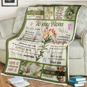 3D Flower Butterfly Quilt Blanket To My Mom - Super King - Ettee