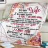 To My Wife Love Your Husband Quilt Blanket Valentines Customized Name - Super King - Ettee