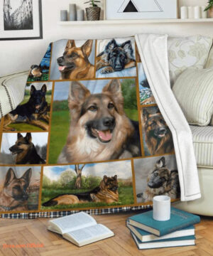 German Shepherd Quilt Blanket. Lightweight And Smooth Comfort - Super King - Ettee