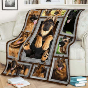 German Shepherd Funny Quilt Blanket. Lightweight And Smooth Comfort - Super King - Ettee