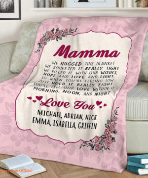 Quilt Blanket Gift For Mamma Love You. Light And Durable. Soft To Touch - Super King - Ettee