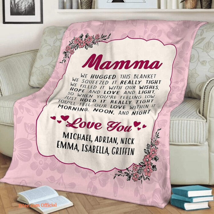 Quilt Blanket Gift For Mamma Love You. Light And Durable. Soft To Touch - Super King - Ettee
