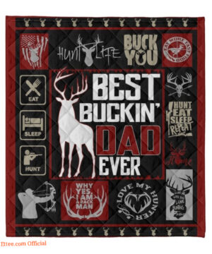 Gift For Father Blanket Deer Hunting Best Buckin - Super King - Ettee