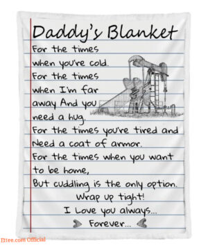 Gift For Father Blanket Oilfield Dad I Love You Always Forever Blanket - Super King - Ettee