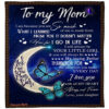 To The Moon Back I Love Mom Quilt Blanket. Light And Durable. Soft To Touch - Super King - Ettee