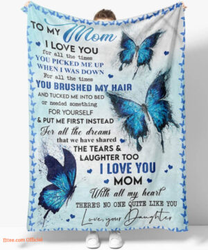 Gift For Mother Quilt Blanket I Love You With All My Heart - Super King - Ettee