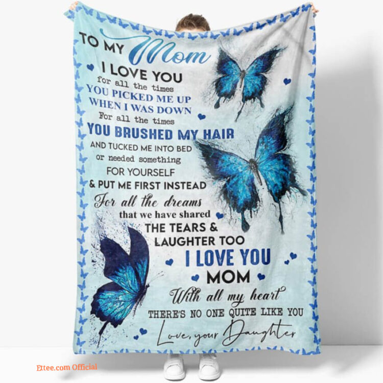 Gift For Mother Quilt Blanket I Love You With All My Heart - Super King - Ettee