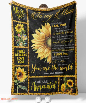 Mother Quilt Blanket I Wil Always Love You. Light And Durable. Soft To Touch - Super King - Ettee