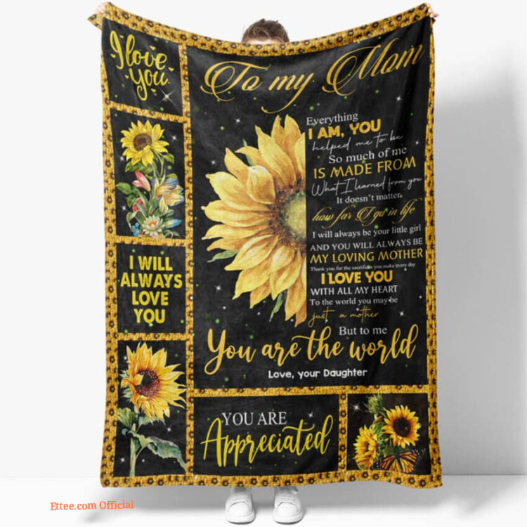 Mother Quilt Blanket I Wil Always Love You. Light And Durable. Soft To Touch - Super King - Ettee