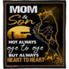 Mom And Son Not Always Eye To Eye But Heart To Heart Trending Quilt Blanket - Super King - Ettee