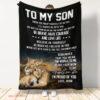 Gift For Son From Mom Blanket Lion Be Brave Have Courage Blanket - Super King - Ettee