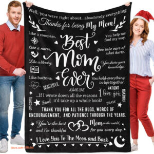 Gifts for Mom.Best Mom Ever Gifts.Mom Birthday Gifts from Daughter Son Quilt Blanket - Super King - Ettee