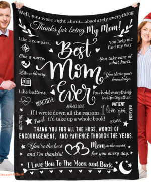 Gifts for Mom.Best Mom Ever Gifts.Mom Birthday Gifts from Daughter Son Quilt Blanket - Super King - Ettee