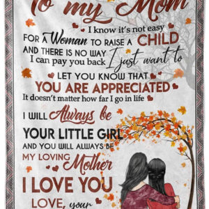Gifts for Mom Throw Blanket.Autumn Tree Mom Gift from Daughter.Birthday Gifts.Valentines Day.Christmas.Cozy Blanket for Women - Super King - Ettee