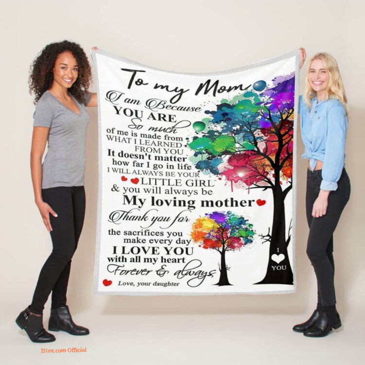 Gifts for Mom.Throw Blanket to My Mom from Daughter.Soft Fleece Mother Blanket - Super King - Ettee