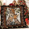Giraffe Baby Mom Wild Animal Family Gift Quilt Blanket. Foldable And Compact - Super King - Ettee