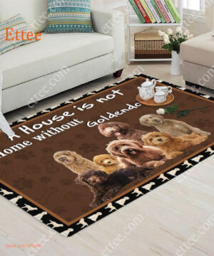 Goldendoodle Rug. A House Is Not A Home Without Goldendoodles Home Decor - Ettee - goldendoodle rug