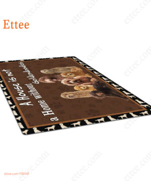 Goldendoodle Rug. A House Is Not A Home Without Goldendoodles Home Decor - Ettee - goldendoodle rug