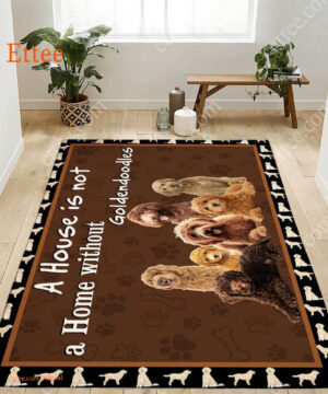 Goldendoodle Rug. A House Is Not A Home Without Goldendoodles Home Decor - Ettee - goldendoodle rug