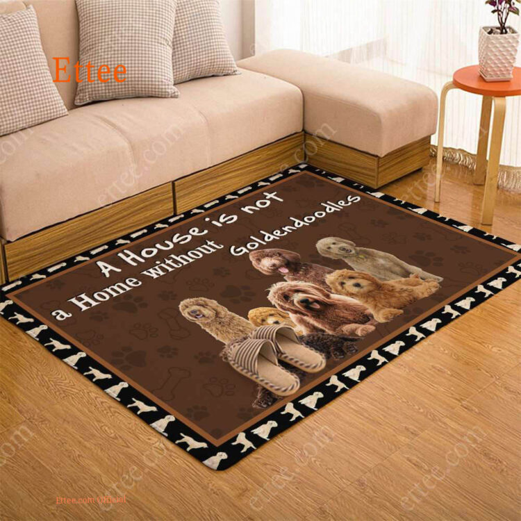 Goldendoodle Rug. A House Is Not A Home Without Goldendoodles Home Decor - Ettee - goldendoodle rug